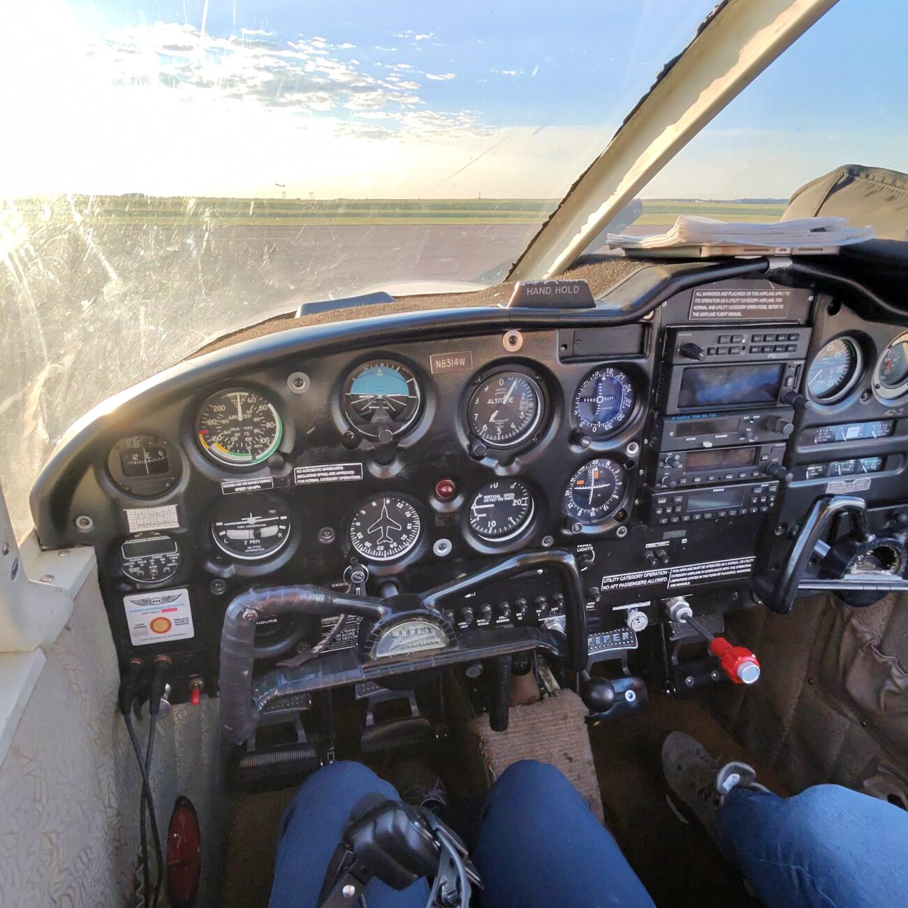 Aviation videographer Philip A. Young Piper Cherokee cockpit POV Knoxville cinematography